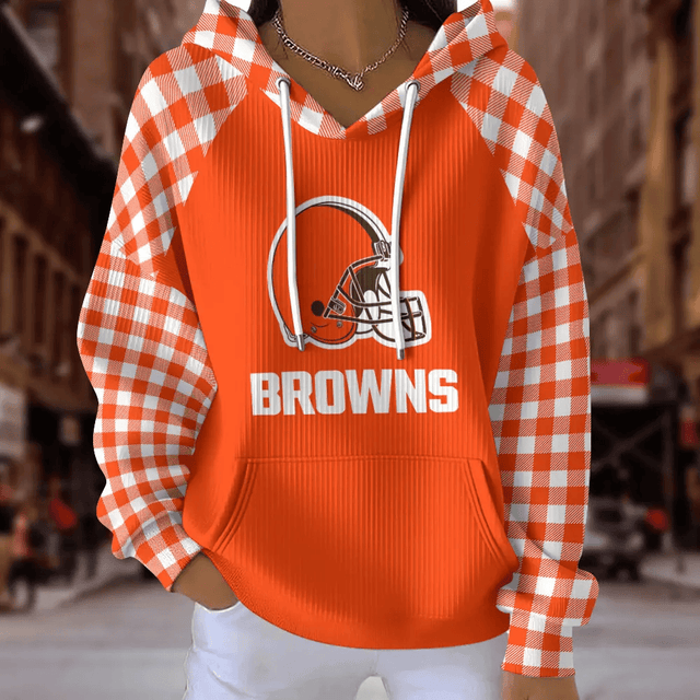 [SPECIAL OFFER] NEW CUSTOMIZED NFL29 CLB CLEVELAND BROWNS RIBBED HOODIE & SWEATSHIRT