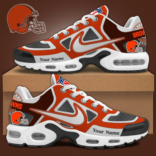 LIMITED EDITION - NEW CUSTOMIZED NFL29 CLB CLEVELAND BROWNS UNISEX AIR MAX PLUS SNEAKERS