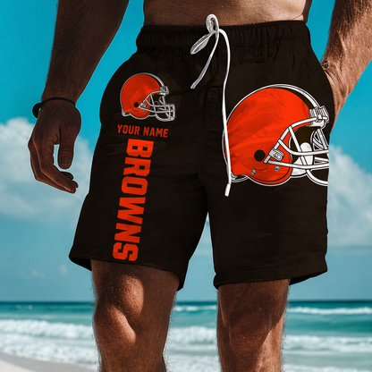 LIMITED EDITION - NEW PREMIUM NFL29 CL BROWNS SHORT PANTS
