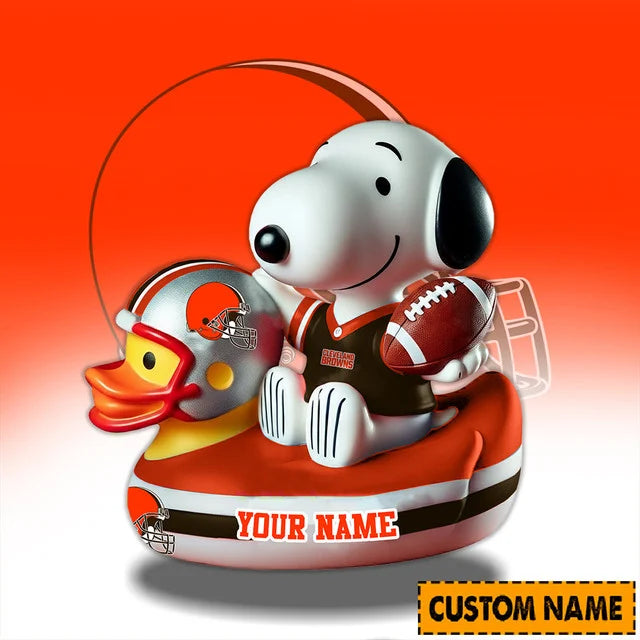LIMITED EDITION - NEW CUSTOMIZED NFL29 CC BROWNS SNOOPY ACRYLIC BLOCK