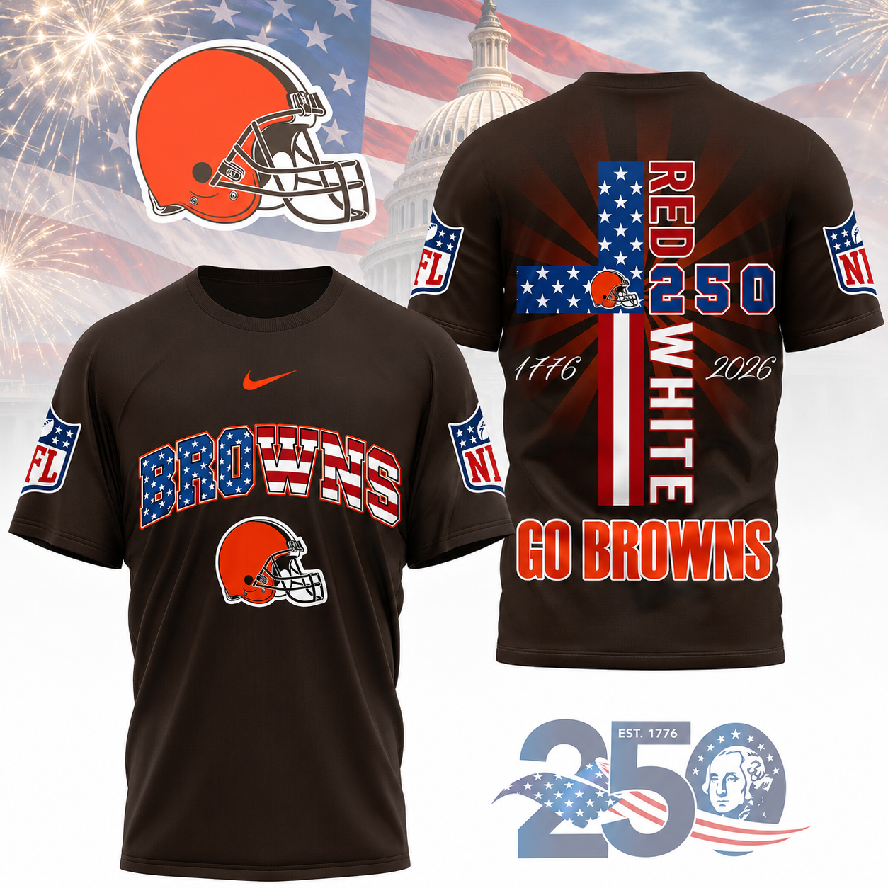 LIMITED EDITION - NEW CUSTOMIZED NFL29 CLB CLEVELAND BROWNS T-SHIRT, POLO SHIRT, ZIP POLO SHIRT, SWEATSHIRT, HOODIE & ZIP HOODIE