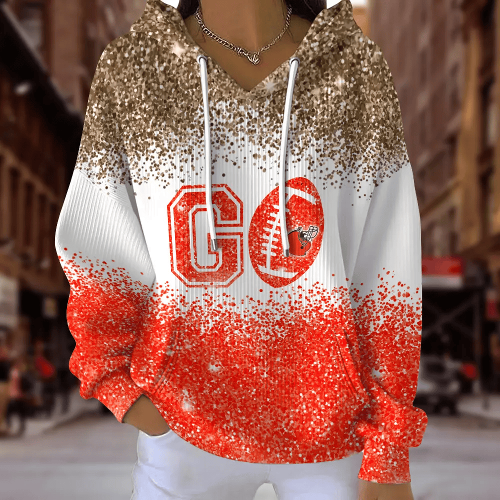 [SPECIAL OFFER] NEW CUSTOMIZED NFL29 CLB CLEVELAND BROWNS RIBBED HOODIE & SWEATSHIRT