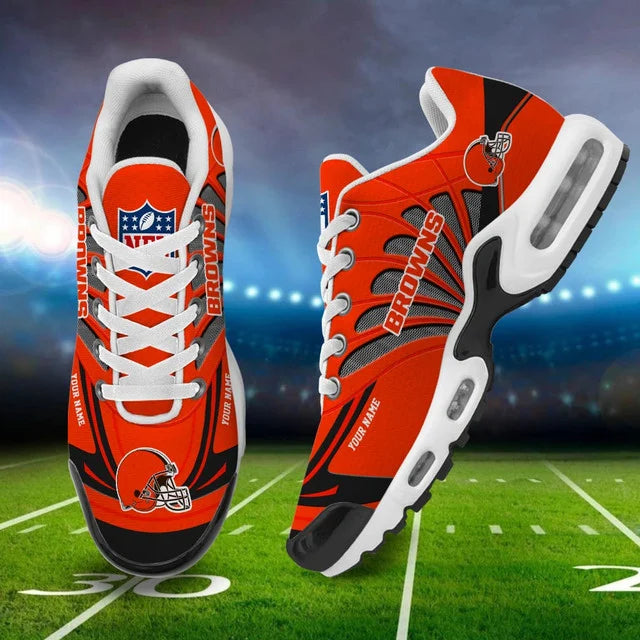 LIMITED EDITION - NEW CUSTOMIZED NFL29 CLB CLEVELAND BROWNS AIR MAX PLUS SNEAKERS