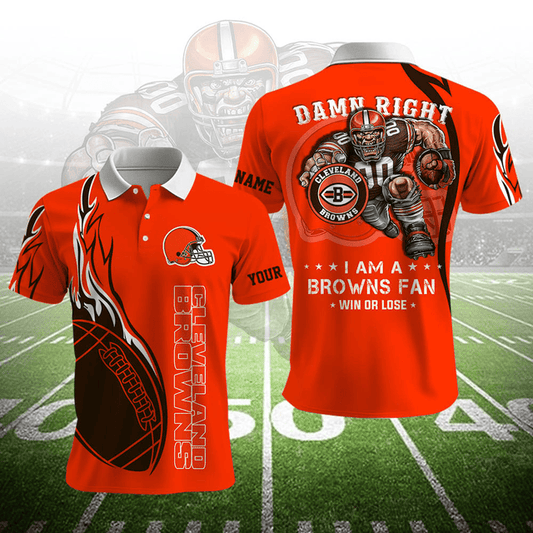 LIMITED EDITION - NEW CUSTOMIZED NFL29 CLB CLEVELAND BROWNS UNISEX T-SHIRT, POLO, HOODIE & JACKETS