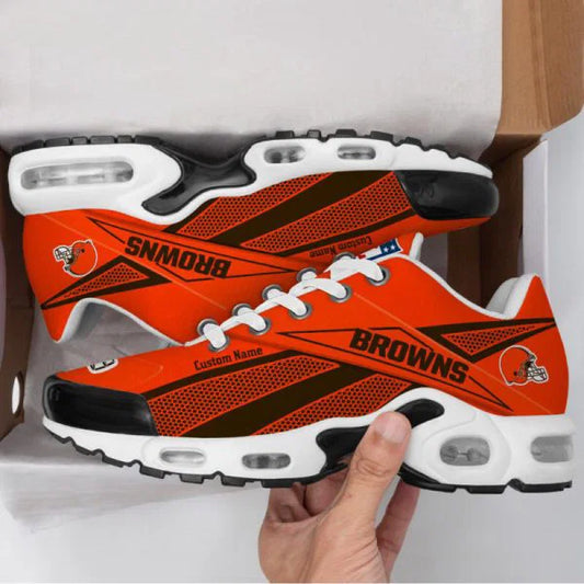 LIMITED EDITION - NEW CUSTOMIZED NFL29 CLB CLEVELAND BROWNS AIR MAX PLUS SNEAKERS
