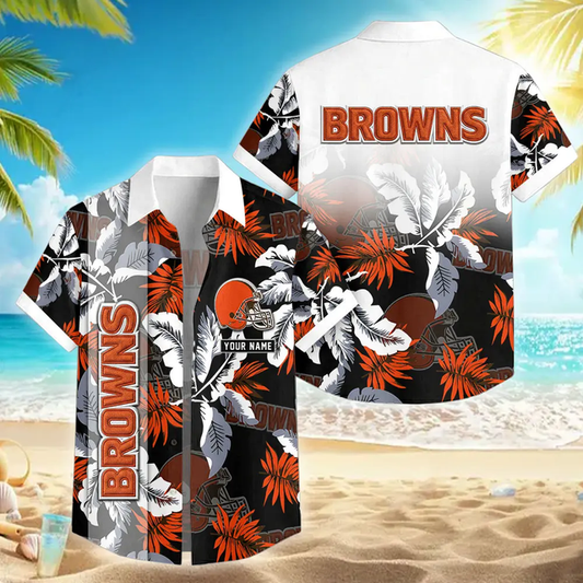 [SPECIAL OFFER] NEW CUSTOMIZED NFL29 CLB CLEVELAND BROWNS UNISEX HAWAIIAN SHIRT