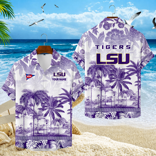 LIMITED EDITION - NEW CUSTOMIZED FBS29 LST LSU TIGERS UNISEX HAWAIIAN SHIRT