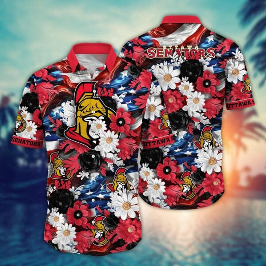 VIRAL EDITION - NEW CUSTOMIZED NHL29 OSN OTTAWA SENATORS INDEPENDENCE DAY UNISEX HAWAIIAN SHIRT