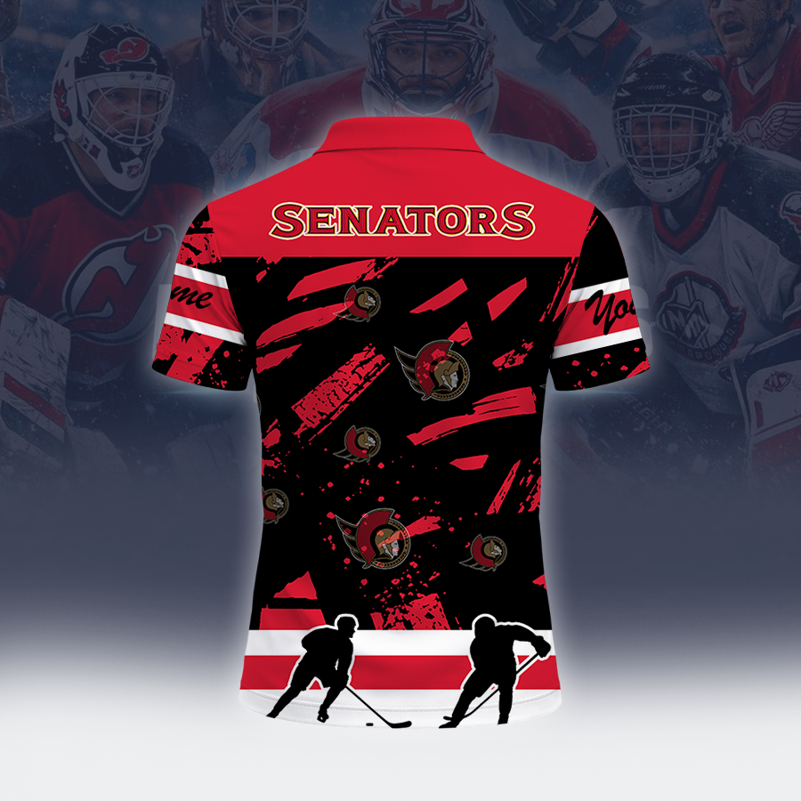 [SUPER SALE] NEW CUSTOMIZED NHL29 OSN OTTAWA SENATORS POLO SHIRT