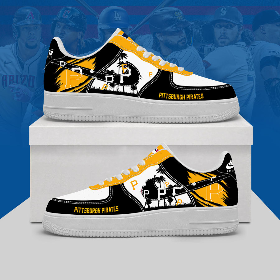 [FLASH SALE] NEW CUSTOMIZED MLB29 PHP PITTSBURGH PIRATES AF1 SHOES