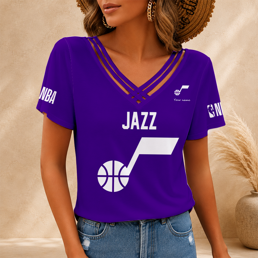 [HOT DEAL] NEW CUSTOMIZED NBA29 UJZ UTAH JAZZ V-NECK SHIRT