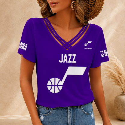 [HOT DEAL] NEW CUSTOMIZED NBA29 UJZ UTAH JAZZ V-NECK SHIRT