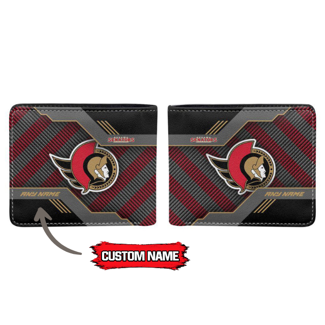VIRAL EDITION - NEW CUSTOMIZED NHL29 OSN OTTAWA SENATORS LEATHER WALLET