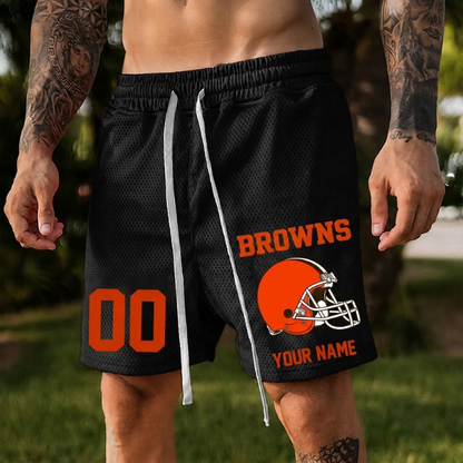 ELITE EDITION - NEW CUSTOMIZED NFL29 CLB CLEVELAND BROWNS SHORT PANTS