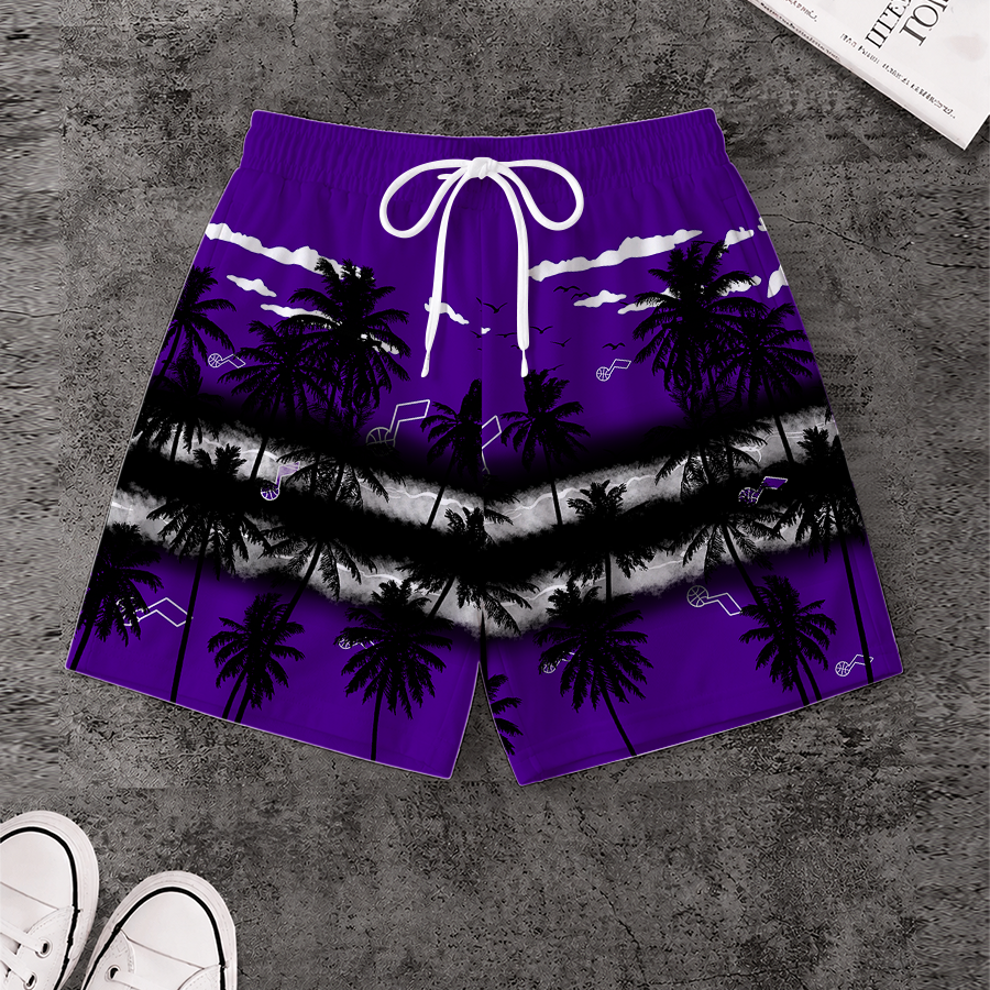 LIMITED EDITION - NEW CUSTOMIZED NBA29 UJZ UTAH JAZZ SHORT PANTS