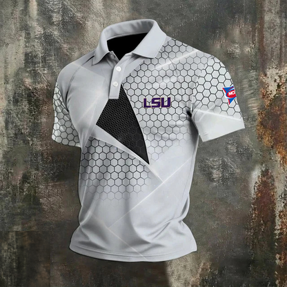 VIRAL EDITION - NEW CUSTOMIZED NCAA FBS29 LST LSU TIGERS POLO SHIRT, ZIP POLO SHIRT & T-SHIRTS