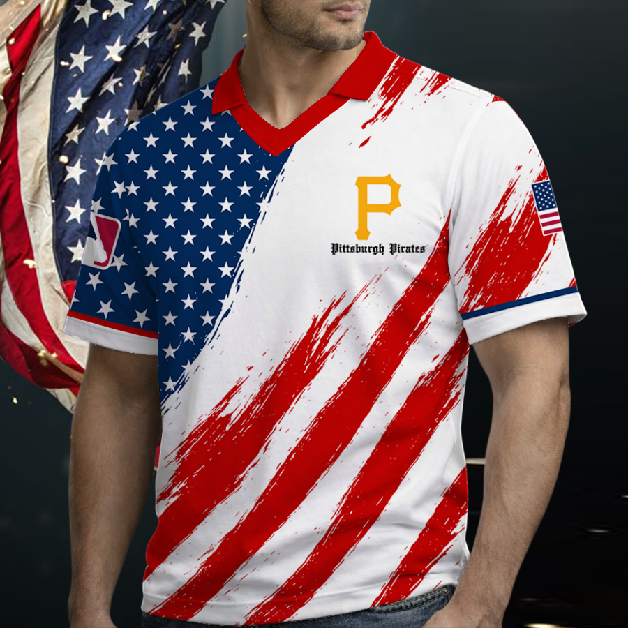 [FLASH SALE] NEW CUSTOMIZED MLB29 PHP PITTSBURGH PIRATES POLO SHIRT