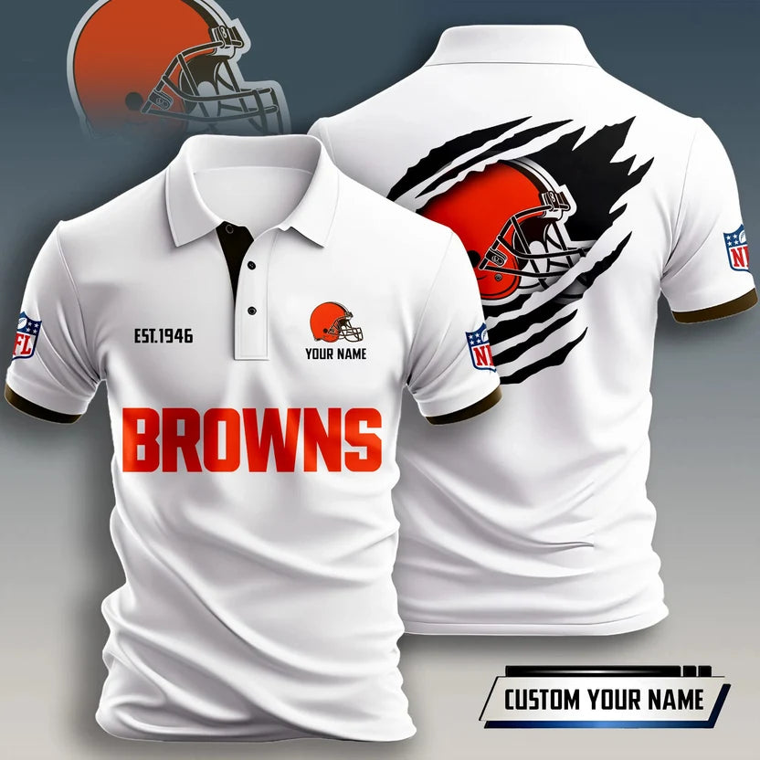 SPECIAL EDITION - NEW CUSTOMIZED NFL29 CLB CLEVELAND BROWNS T-SHIRT, POLO SHIRT, ZIP POLO SHIRT, HOODIE, ZIP HOODIE & SWEATSHIRT