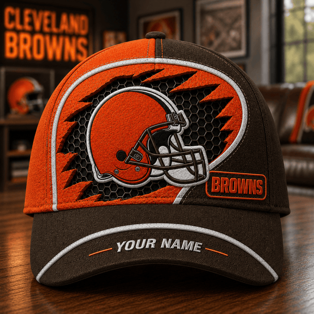 SPECIAL EDITION - NEW CUSTOMIZED NFL29 CLB CLEVELAND BROWNS CLASSIC CAP