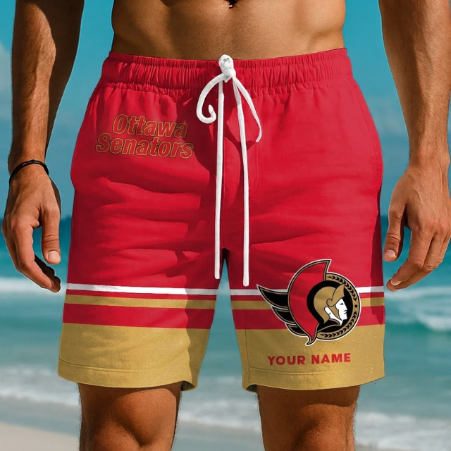 EXCLUSIVE EDITION - NEW CUSTOMIZED NHL29 OSN OTTAWA SENATORS SHORT PANTS