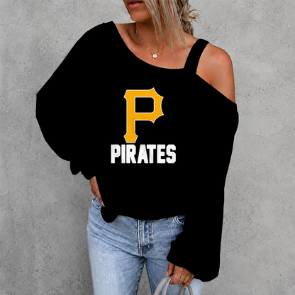 [FLASH SALE] NEW CUSTOMIZED MLB29 PHP PITTSBURGH PIRATES DROP SHOULDER SWEATSHIRT