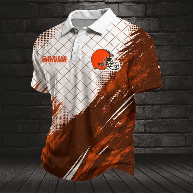 EXCLUSIVE EDITION - NEW CUSTOMIZED NFL29 CLB CLEVELAND BROWNS POLO SHIRT, ZIP POLO SHIRT, T-SHIRT, HOODIE, ZIP HOODIE & SWEATSHIRT