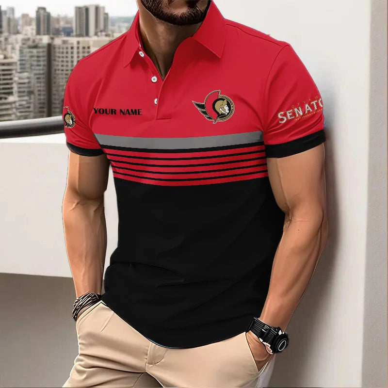 VIRAL EDITION - NEW CUSTOMIZED NHL29 OSN OTTAWA SENATORS POLO SHIRT, ZIP POLO SHIRT & T-SHIRTS