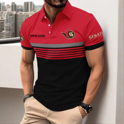 VIRAL EDITION - NEW CUSTOMIZED NHL29 OSN OTTAWA SENATORS POLO SHIRT, ZIP POLO SHIRT & T-SHIRTS