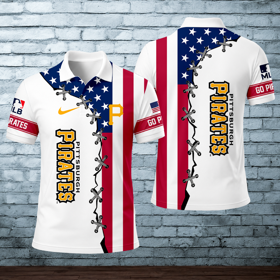 LIMITED EDITION - NEW CUSTOMIZED MLB29 PHP PITTSBURGH PIRATES POLO SHIRT