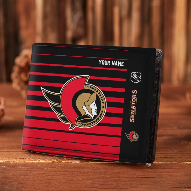 VIRAL EDITION - NEW CUSTOMIZED NHL29 OSN OTTAWA SENATORS LEATHER WALLET