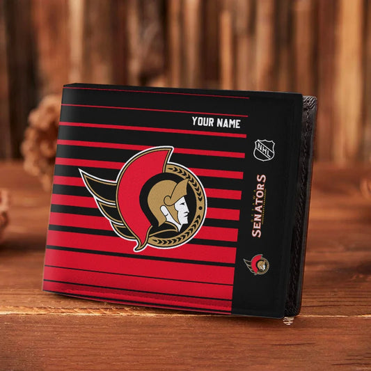 VIRAL EDITION - NEW CUSTOMIZED NHL29 OSN OTTAWA SENATORS LEATHER WALLET