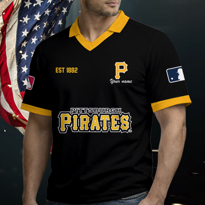 [FLASH SALE] NEW CUSTOMIZED MLB29 PHP PITTSBURGH PIRATES POLO SHIRT