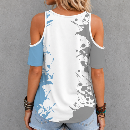 [FAN FAVORITE] NEW CUSTOMIZED NCAA CWS29 NTH NORTH CAROLINA TAR HEELS CRISS CROSS V-NECK TOP