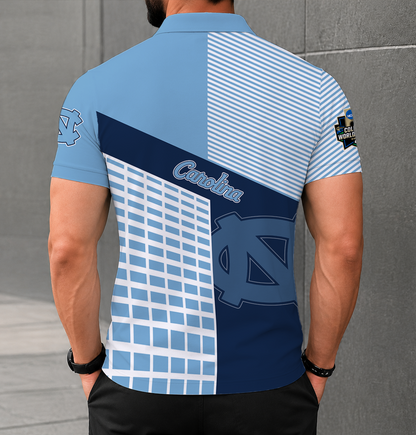 VIRAL EDITION - NEW CUSTOMIZED NCAA CWS29 NTH NORTH CAROLINA TAR HEELS POLO SHIRT
