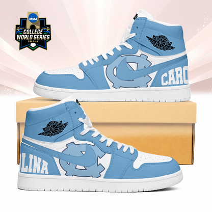 LIMITED EDITION - NEW CUSTOMIZED NCAA CWS29 NTH NORTH CAROLINA TAR HEELS AIR JORDAN SNEAKERS