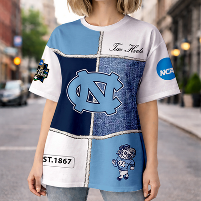 LIMITED EDITION - NEW CUSTOMIZED NCAA CWS29 NTH NORTH CAROLINA TAR HEELS HOODIE, T-SHIRTS, ZIP HOODIE, SWEATSHIRTS & POLO SHIRT