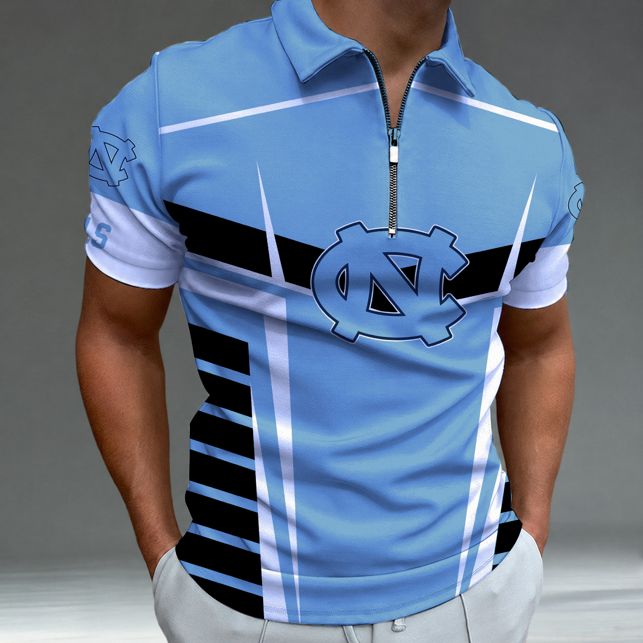 [FAN FAVORITE] NEW CUSTOMIZED NCAA CWS29 NTH NORTH CAROLINA TAR HEELS POLO SHIRT