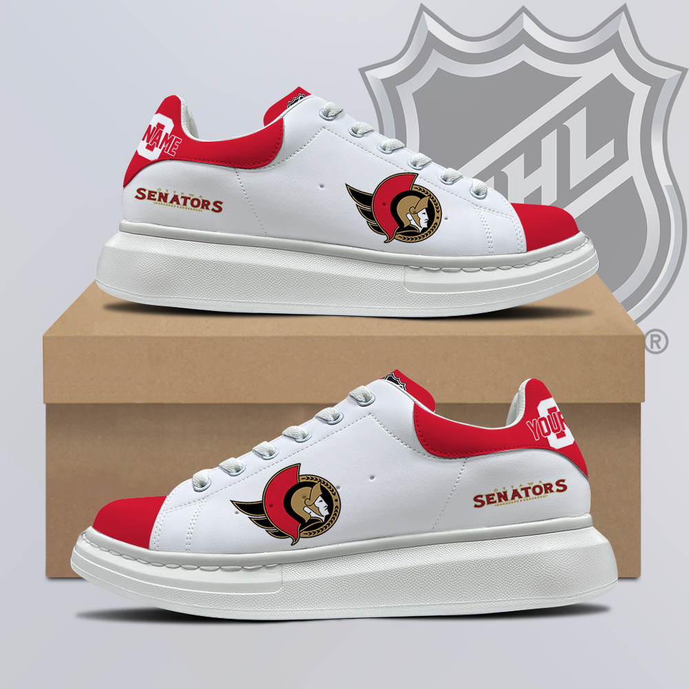 [SUPER SALE] NEW CUSTOMIZED NHL29 OSN OTTAWA SENATORS MCQUEEN SHOES