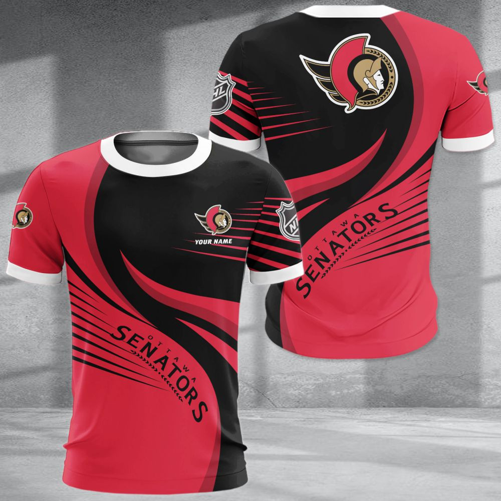 LIMITED EDITION - NEW CUSTOMIZED NHL29 OSN OTTAWA SENATORS POLO SHIRT & T-SHIRTS