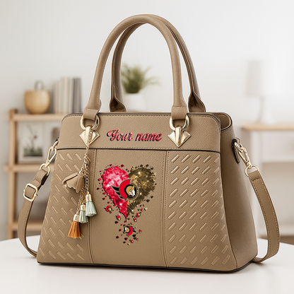 LIMITED EDITION - NEW CUSTOMIZED NHL29 OSN OTTAWA SENATORS ZIP HANDBAG MULTICOLOR