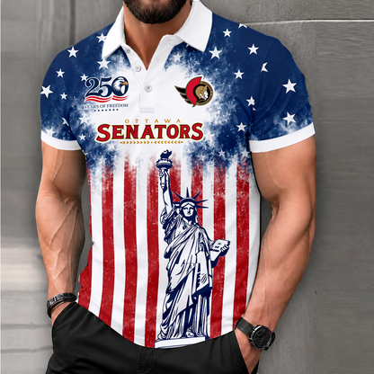 LIMITED EDITION - NEW CUSTOMIZED NHL29 OSN OTTAWA SENATORS POLO SHIRT, ZIP POLO SHIRT & T-SHIRTS
