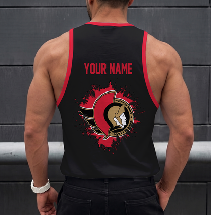 LIMITED EDITION - NEW CUSTOMIZED NHL29 OSN OTTAWA SENATORS UNISEX TANK TOP