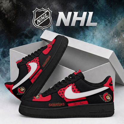 SPECIAL EDITION - NEW CUSTOMIZED NHL29 OSN OTTAWA SENATORS AF1 SHOES