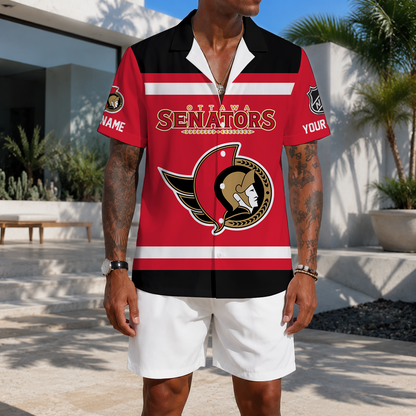 LIMITED EDITION - NEW CUSTOMIZED NHL29 OSN OTTAWA SENATORS UNISEX HAWAIIAN SHIRT