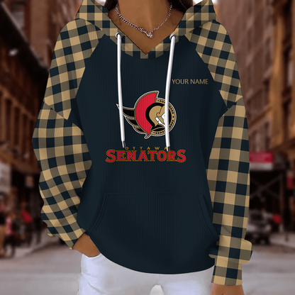 [SUPER SALE] NEW CUSTOMIZED NHL29 OSN OTTAWA SENATORS RIBBED HOODIE & SWEATSHIRT