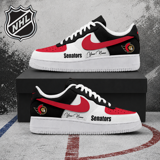 FINAL CLEARANCE - NEW CUSTOMIZED NHL29 OSN OTTAWA SENATORS AF1 SHOES
