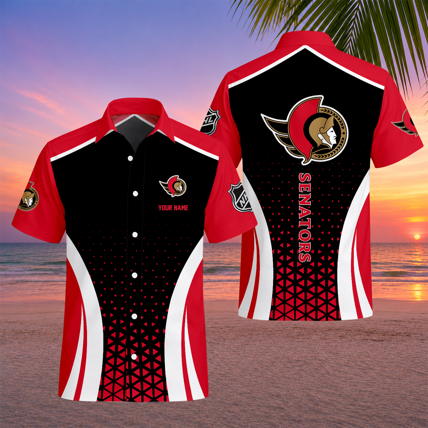 LIMITED EDITION - NEW CUSTOMIZED NHL29 OSN OTTAWA SENATORS UNISEX HAWAIIAN SHIRT