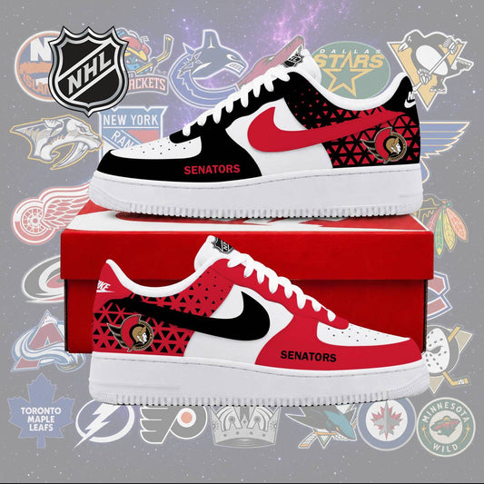 LIMITED EDITION - NEW CUSTOMIZED NHL29 OSN OTTAWA SENATORS AF1 SHOES