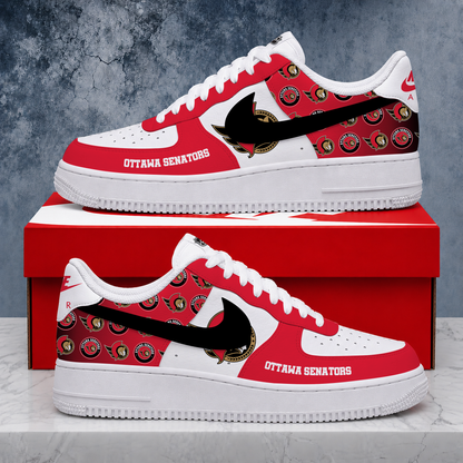 LIMITED EDITION - NEW CUSTOMIZED NHL29 OSN OTTAWA SENATORS AF1 SHOES
