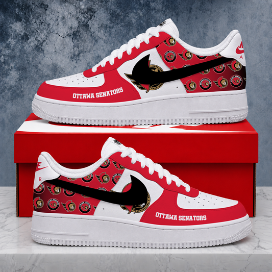 LIMITED EDITION - NEW CUSTOMIZED NHL29 OSN OTTAWA SENATORS AF1 SHOES